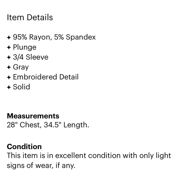 Brenda’s 3/4 sleeve Top Medium - Picture 3 of 3